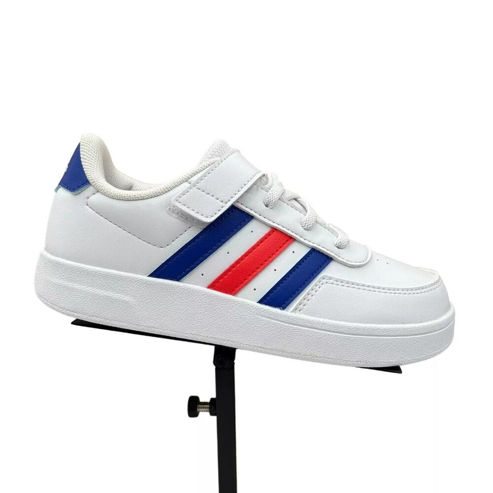 Adidas Breaknet Youth Boy's/Girl's‎ Slip on Sneakers Size 1.5 White/Multi Shoes